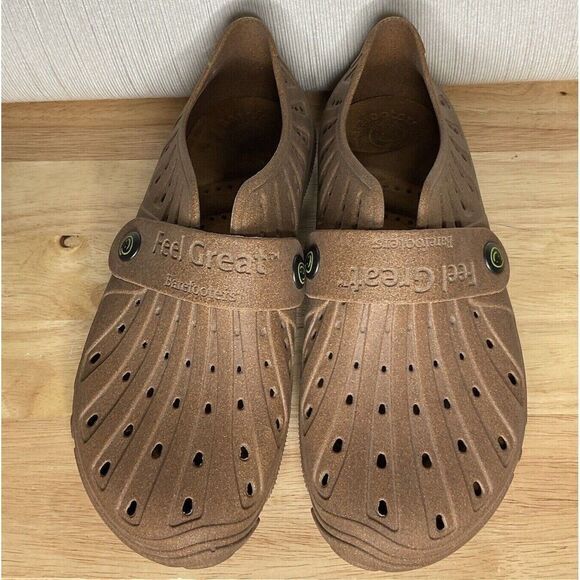 Barefooters Feel Great Mens Brown Slip On Shoes Italy Size 38 /8 main image 5